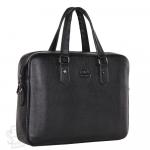 Портфель мужской кожаный 66239H black Heanbag