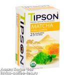 чай Tipson Matcha мёд и лимон, 25 пакетов