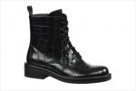 Z21024-01-1 черный (Иск.кожа/Байка) Ботинки женские