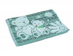 полотенце махровое Мишки зеленый