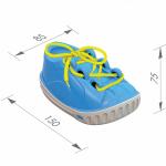 Арт.1000 Дидактическая игрушка "Ботинок-шнуровка"