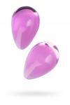 Вагинальные шарики Sexus Glass, стекло, розовые, O 2,7 см