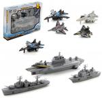 Игровой набор Военный корабли и самолеты, 39х6,5х28, коробка