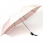 Зонт женский ТриСлона-886А/L 3886 А  (проявляется логотип под дождем),  R=55 см,  полуавт   8 спиц,  3 слож,  полиэстер,  бежевый 211730