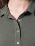 Трикотажная блузка-поло из премиального хлопка.