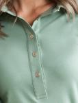 Трикотажная блузка-поло из премиального хлопка.