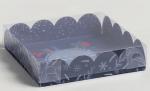 Коробка для кондитерских изделий с PVC крышкой «Время чудес», 13 х 13 х 3 см
