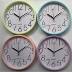 LADECOR CHRONO Часы настенные круглые, 20 см, пластик, стекло, 1хАА, 4 цвета