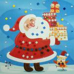 004-8255 Пиксельная аппликация "Дед Мороз"