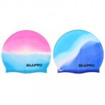 SILAPRO Шапочка для плавания, универсальная, 22.5х17см, капроновое волокно, 12 дизайнов