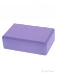 Блок для йоги 23х15х7,6 см / YJZ-EVA1C-100 /100/фиолетовый