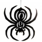 Декоративное подвесное украшение паук, 1 штука, 28 см.