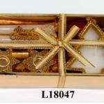 Свечи новогодние Исполнение желаний 18.5x8.5x4 см, золото