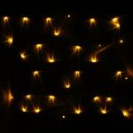 Гирлянда для дома  1,5м 12 ламп LED зелёный пров.,8 реж, IP-20, Жёлтый