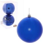 Новогодние шары 10 см (набор 2 шт) Глянец, синий