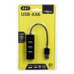 FORZA USB-хаб, 4xUSB2.0, USB штекер, пластик