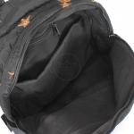 Рюкзак жен текстиль BB-Т 02-2,  1отд,  2внут+4внеш/ карм,  черный/золотой  (звезды)  241946