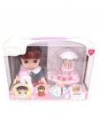 Игровой набор "Кафе-мороженое", свет, звук, в компл. кукла , предм. 17 шт., эл. пит. LR44х2 шт. вх. в компл., кор.