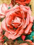 "Благородная роза" живопись на холсте 30*40см