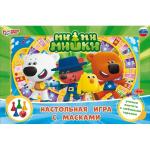 Ми-ми-мишки. Настольная игра-ходилка с масками 4 шт. Умные игры в кор.20шт