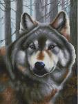 "Волк" мозаичные картины