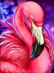 "Яркий фламинго" Набор для выкладывания стразами