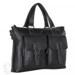 Портфель мужской кожаный 33667 black ZZNick