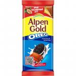 Шоколад Alpen Gold молочный Oreo с нач.со вкусом ванили, кусоч.печенья, 90г