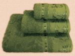 Комплект махровых полотенец, 3 штуки (30*60, 50*90, 70*130 см), жаккард							 (Хакки)