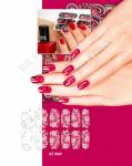 KZ 0383 Арт-пленка для дизайна ногтей «ИЗМОРОЗЬ» (Nail Polish Wraps ZX2489)