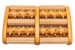 KZ 0485 Массажер деревянный роликовый (Back/foot massager)