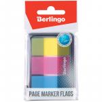 Флажки-закладки Berlingo, 45*20 мм, 20 л*3 неоновых цвета, в диспенсере,LSz_45201