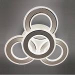 Светильник 1733 БЕЛЫЙ + ХРОМ D500/H120/4/LED/100W 2.4G SPF21-10 (1 Марлоу