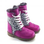 Ботинки Карлос 12 ярко-розовый + леопард