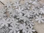 Украшение новогоднее Бусы со снежинками, цвет: серебряный, 2,7 м WMI041803