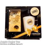 Подарочный набор кофе LEBO Gold зерно 250 г.х2 и чашка