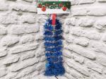 Украшение новогоднее Бусы со снежинками, цвет: синий, 2,7 м WMI041802