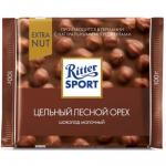 Ritter Sport Молочный с цельным лесным орехом, 100 г