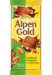 Alpen Gold Молочный/сол.миндаль/карамель), 85 г