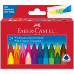 Мелки восковые Faber-Castell, 24 цв., трехгранные, картонная упаковка, 120024