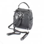 Рюкзак жен искусственная кожа Vishnya-19500-2,   (сумка-change),  2отд,  серый SALE 242388