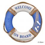 Спасательный круг декоративный Добро пожаловать на борт 30 см / 152B /24/