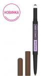 May Express Brow Satin Duo Карандаш + пудра, 025 Brunette