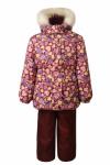 Зимний комплект-костюм девочке, ALEXIS 609 Фиолетовые сердечки