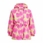 Демисезонная куртка для девочки, VANESSA 810 Розовый с салатовый
