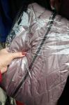 Болоневая удлиненная куртка пудра A133 Новая цена