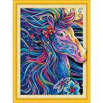 Картина стразами сияющая (алмазная мозаика) 40*50см ОСТРОВ СОКРОВИЩ "Лошадь", без подрамника, 662451