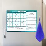 Планинг магнитный Месяц и Неделя на холодильник,42х30см с маркер и салфеткой, BRAUBERG,237854