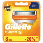 Сменные кассеты для бритья 8шт GILLETTE (Жиллет) Fusion, для мужчин, ш/к 77508