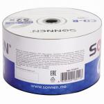 Диски CD-R SONNEN 700Mb 52x Bulk (термоусадка без шпиля) КОМПЛЕКТ 50шт, 512571